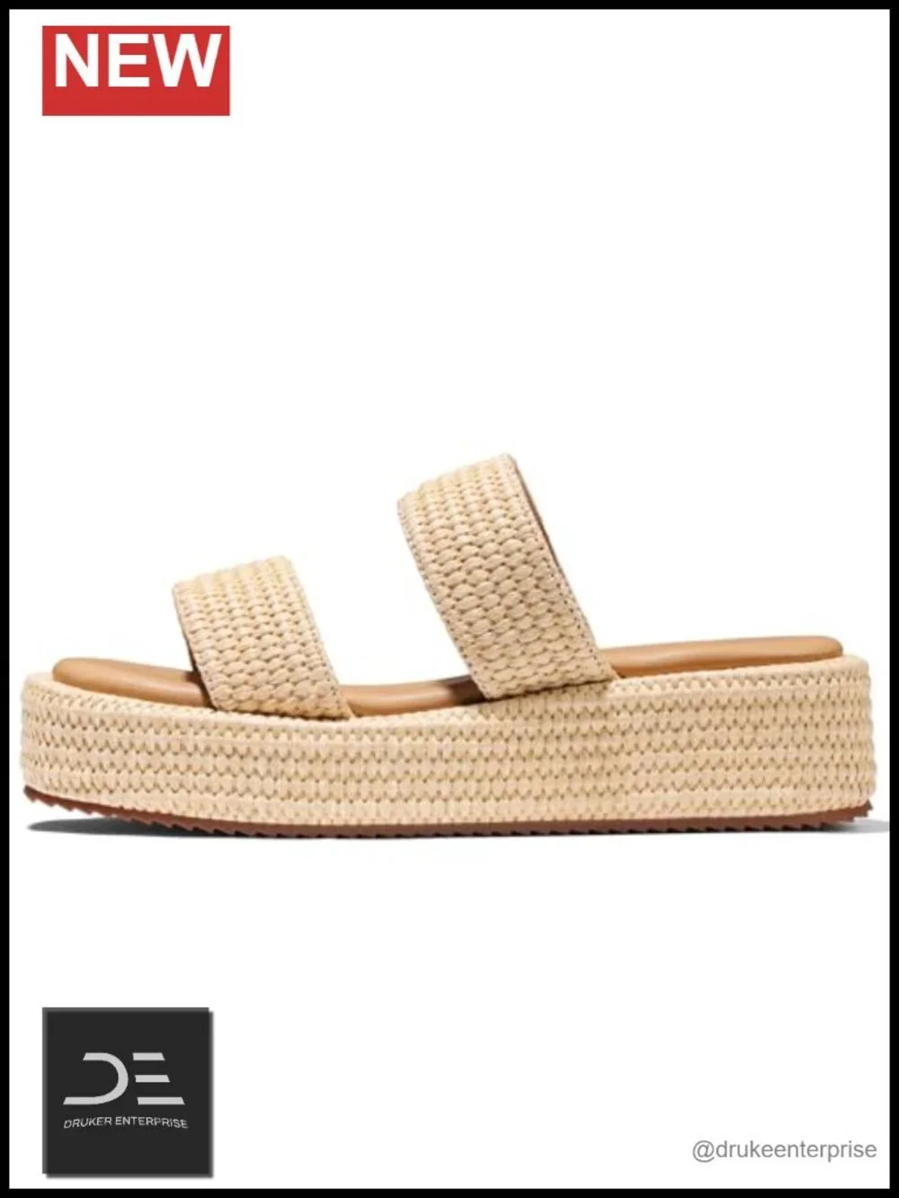 Woven Wedge Espadrille Platform Sandals Slip On Summer Beach Vacation Cute